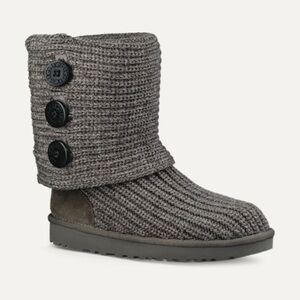 Ugg Classic Grey Cardy Button Boots